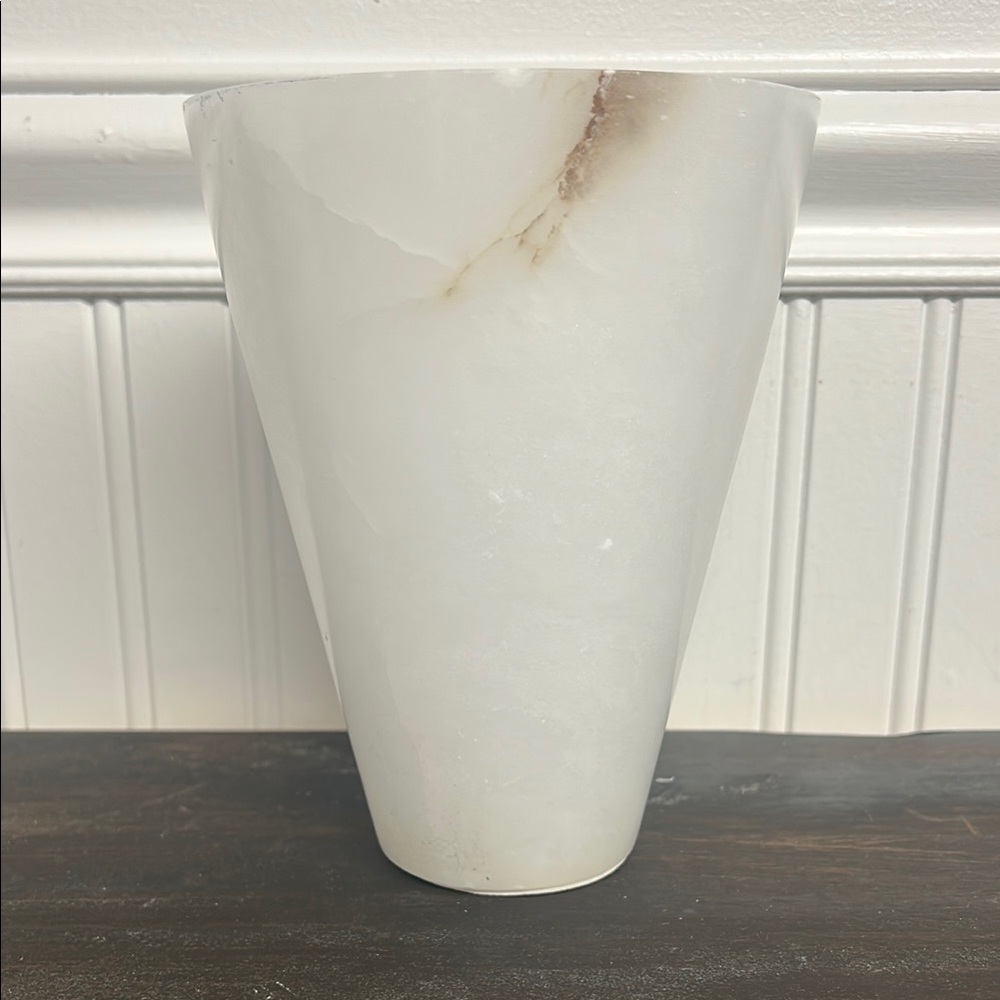 Elegant white stoneware Vase